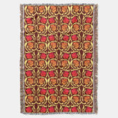 William Morris Pimpernel, Rust Oranje en Brown Deken (Voorkant Verticaal)
