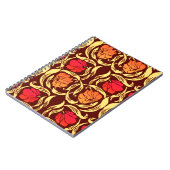 William Morris Pimpernel, Rust Oranje en Brown Notitieboek (Linkerzijde)
