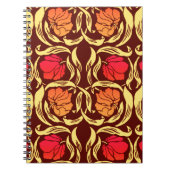 William Morris Pimpernel, Rust Oranje en Brown Notitieboek (Voorkant)