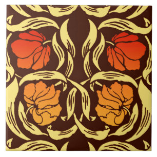 William Morris Pimpernel, Rust Oranje en Brown Tegeltje