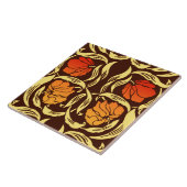 William Morris Pimpernel, Rust Oranje en Brown Tegeltje (Zijkant)
