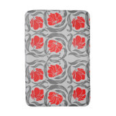 William Morris Pimpernel, Silver Grey en Red Badmat (Voorkant Verticaal)