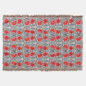 William Morris Pimpernel, Silver Grey en Red Deken (Voorkant)