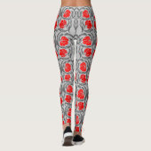 William Morris Pimpernel, Silver Grey en Red Leggings (Achterkant)