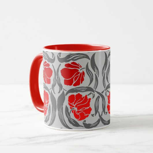 William Morris Pimpernel, Silver Grey en Red Mok (Voorkant links)