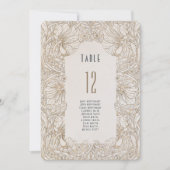 William Morris Pimpernel Tafelnummer Kaart (Voorkant)