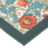 William Morris Pimpernel terracotta pastel blauw Tafelkleed (Gekanteld)