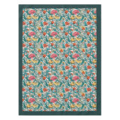 William Morris Pimpernel terracotta pastel blauw Tafelkleed (Voorkant)