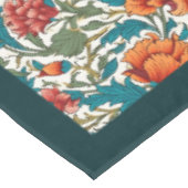 William Morris Pimpernel terracotta pastel blauw Tafelkleed (Gekanteld)