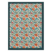 William Morris Pimpernel terracotta pastel blauw Tafelkleed (Voorkant)