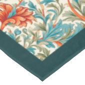 William Morris Pimpernel terracotta pastel blauw Tafelkleed (Gekanteld)