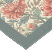 William Morris Pimpernel terracotta pastel groen Tafelkleed (Gekanteld)
