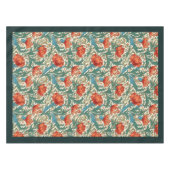 William Morris Pimpernel terracotta pastel groen Tafelkleed (Voorkant (Horizontaal))
