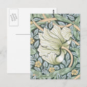William Morris Pimpernel Tulpen Botanische Kunst Briefkaart (Voorkant / Achterkant)