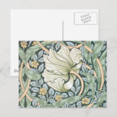 William Morris Pimpernel Tulpen Botanische Kunst Briefkaart (Voorkant / Achterkant)