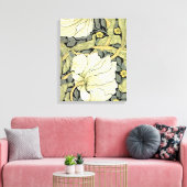 William Morris Pimpernel Tulpen Botanische Kunst Canvas Afdruk (Insitu (Woonkamer))