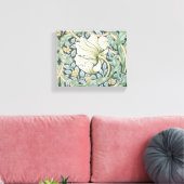 William Morris Pimpernel Tulpen Botanische Kunst Canvas Afdruk (Insitu (Woonkamer))