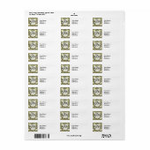 William Morris Pimpernel Tulpen Botanische Kunst Etiket (Full Sheet)