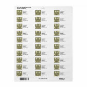 William Morris Pimpernel Tulpen Botanische Kunst Etiket (Full Sheet)