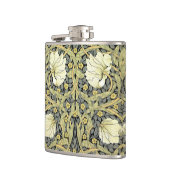 William Morris Pimpernel Tulpen Botanische Kunst Heupfles (Links)