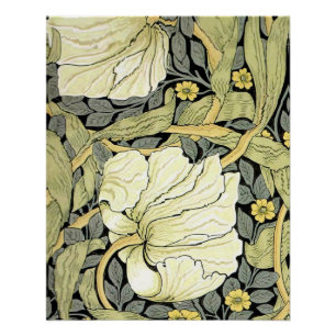 William Morris Pimpernel Tulpen Botanische Kunst Perfect Poster