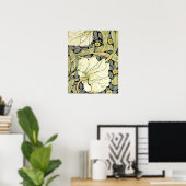 William Morris Pimpernel Tulpen Botanische Kunst Poster (Thuiskantoor)