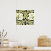 William Morris Pimpernel Tulpen Botanische Kunst Poster (Keuken)