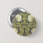 William Morris Pimpernel Tulpen Botanische Kunst Ronde Button 5,7 Cm (Voorkant /achterkant)