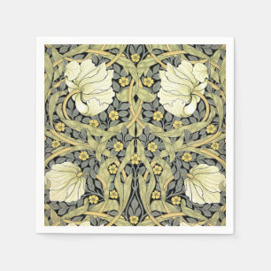 William Morris Pimpernel Tulpen Botanische Kunst Servetten