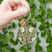 William Morris Pimpernel Tulpen Botanische Kunst Sleutelhanger (Hand)