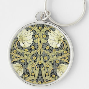 William Morris Pimpernel Tulpen Botanische Kunst Sleutelhanger