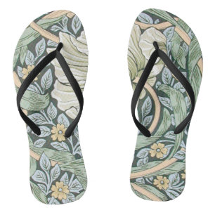 William Morris Pimpernel Tulpen Botanische Kunst Teenslippers