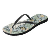 William Morris Pimpernel Tulpen Botanische Kunst Teenslippers (Schuin)