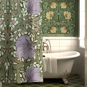 William Morris Pimpernel Vintage Patroon Douche Cu Douchegordijn