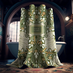 William Morris Pimpernel Vintage Patroon Douchegordijn