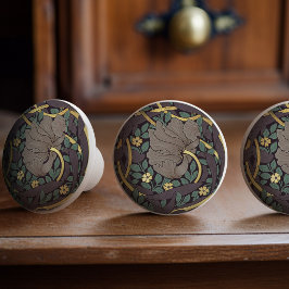 William Morris Pimpernel Vintage Patroon Keramiek Keramische Knop