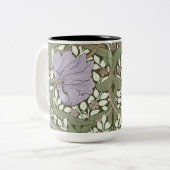 William Morris Pimpernel Vintage Patroon Twee-Toon Tweekleurige Koffiemok (Voorkant links)