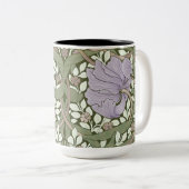 William Morris Pimpernel Vintage Patroon Twee-Toon Tweekleurige Koffiemok (Voorkant rechts)