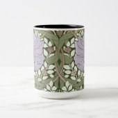 William Morris Pimpernel Vintage Patroon Twee-Toon Tweekleurige Koffiemok (Center)