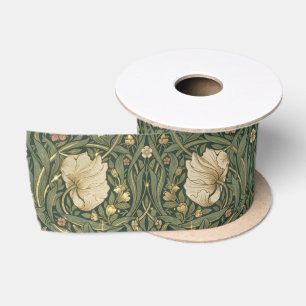 William Morris Pimpernel Vintage Pre-Rafaëlitisch Satijnen Lint