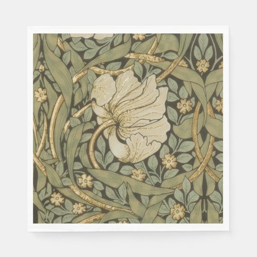 William Morris Pimpernel Vintage Pre-Raphaelite Servet (Voorkant)