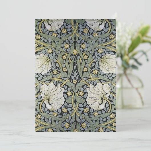 William Morris - Pimpernel Wallpaper Design Aankondiging (Staand voorkant)