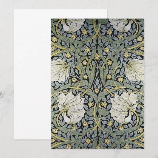 William Morris - Pimpernel Wallpaper Design Aankondiging (Voorkant / Achterkant)