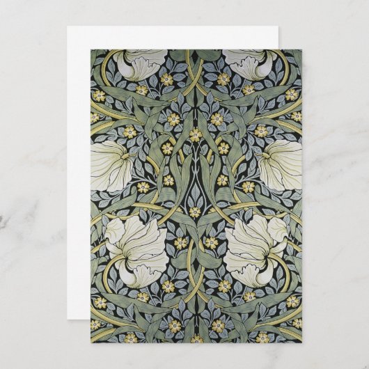 William Morris - Pimpernel Wallpaper Design Bedankkaart (Voorkant / Achterkant)
