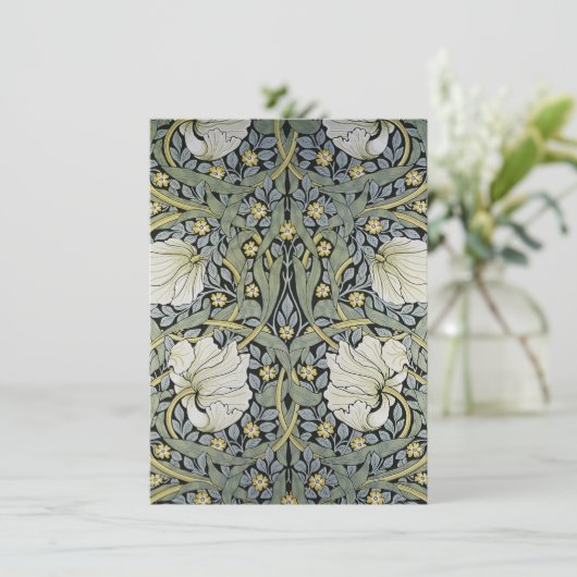 William Morris - Pimpernel Wallpaper Design Bedankkaart (Staand voorkant)
