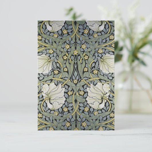 William Morris - Pimpernel Wallpaper Design Informatiekaartje (Staand voorkant)