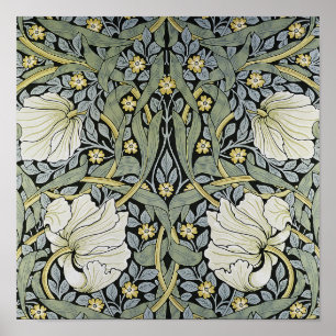 William Morris - Pimpernel Wallpaper Design Poster