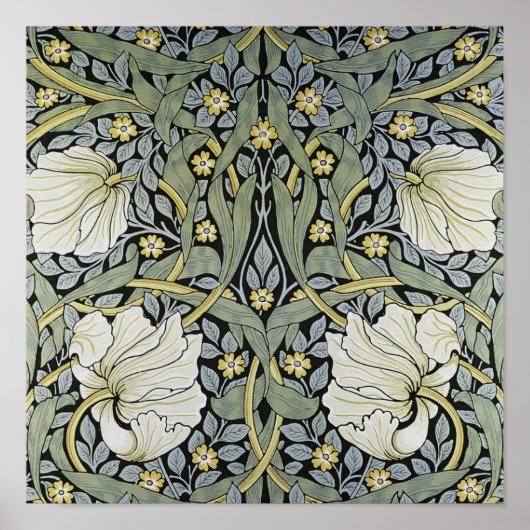 William Morris - Pimpernel Wallpaper Design Poster (Voorkant)