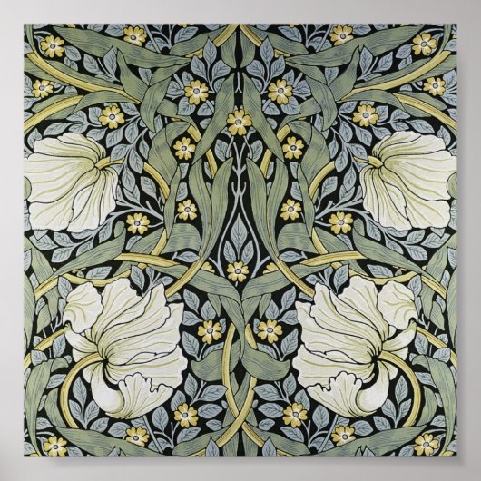 William Morris - Pimpernel Wallpaper Design Poster (Voorkant)