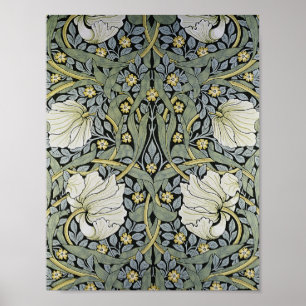William Morris - Pimpernel Wallpaper Design Poster